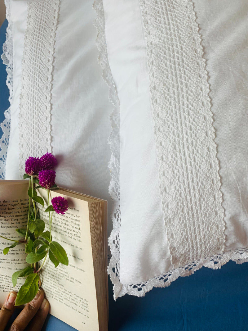 Jasmine Pillow Cases in White