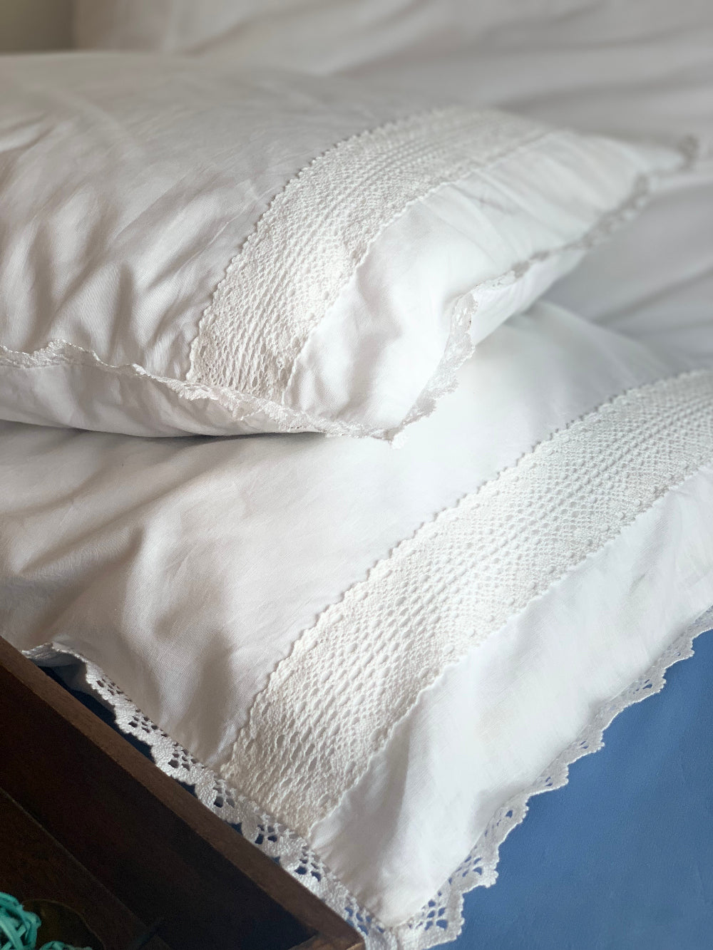 Jasmine Pillow Cases in White