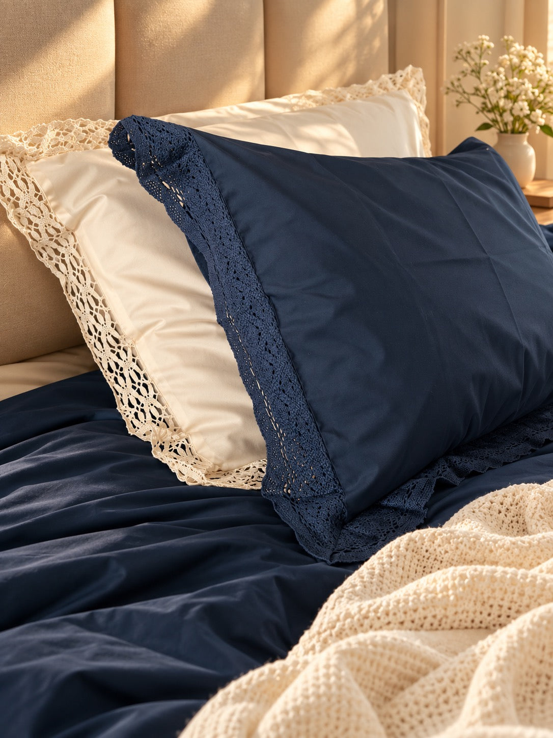 Navy Pillow Cases