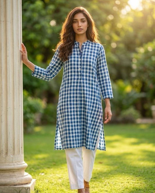 Seoul Checks Kurta