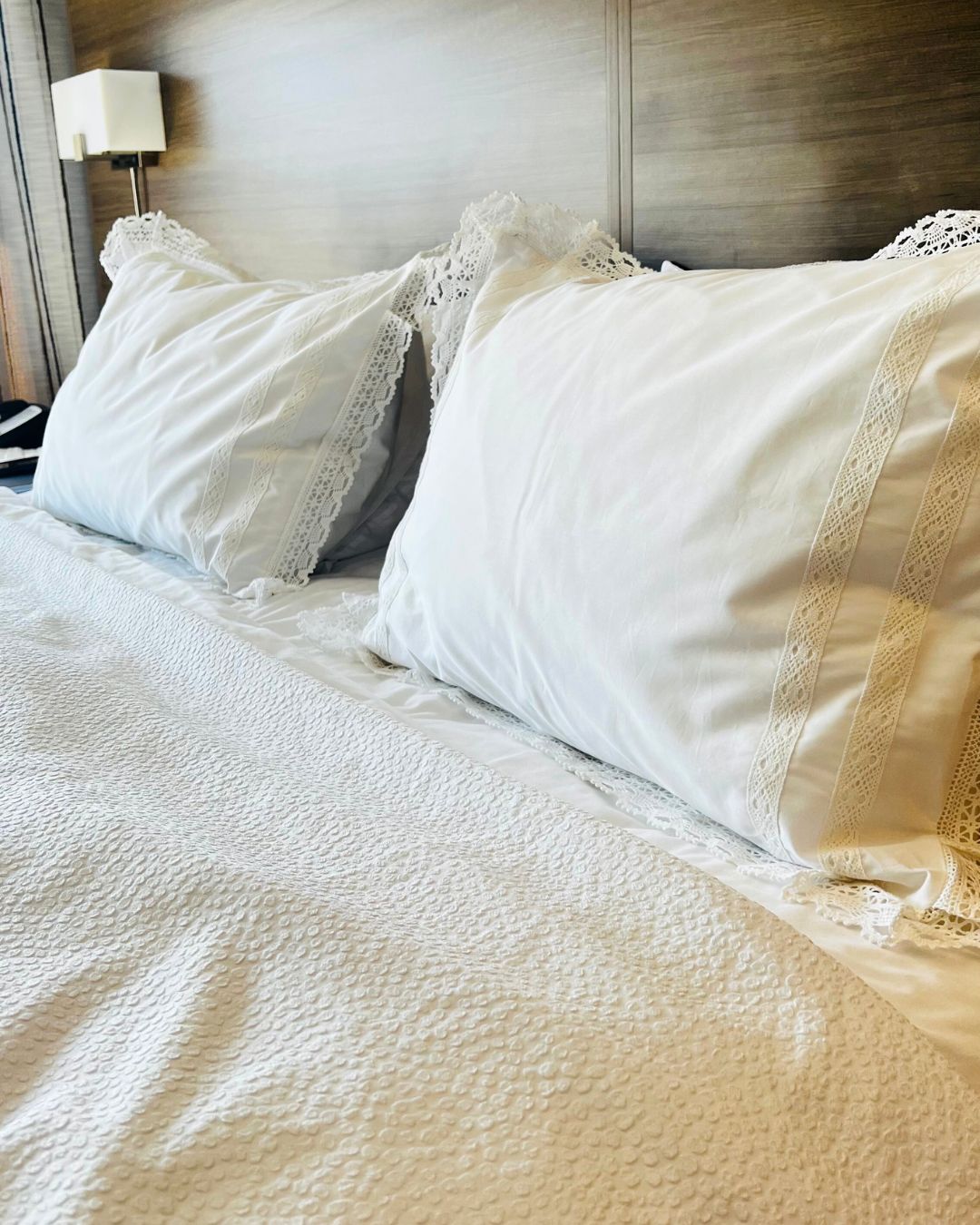 White Lotus Pillow Cases