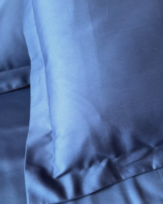 Ink Blue Sateen